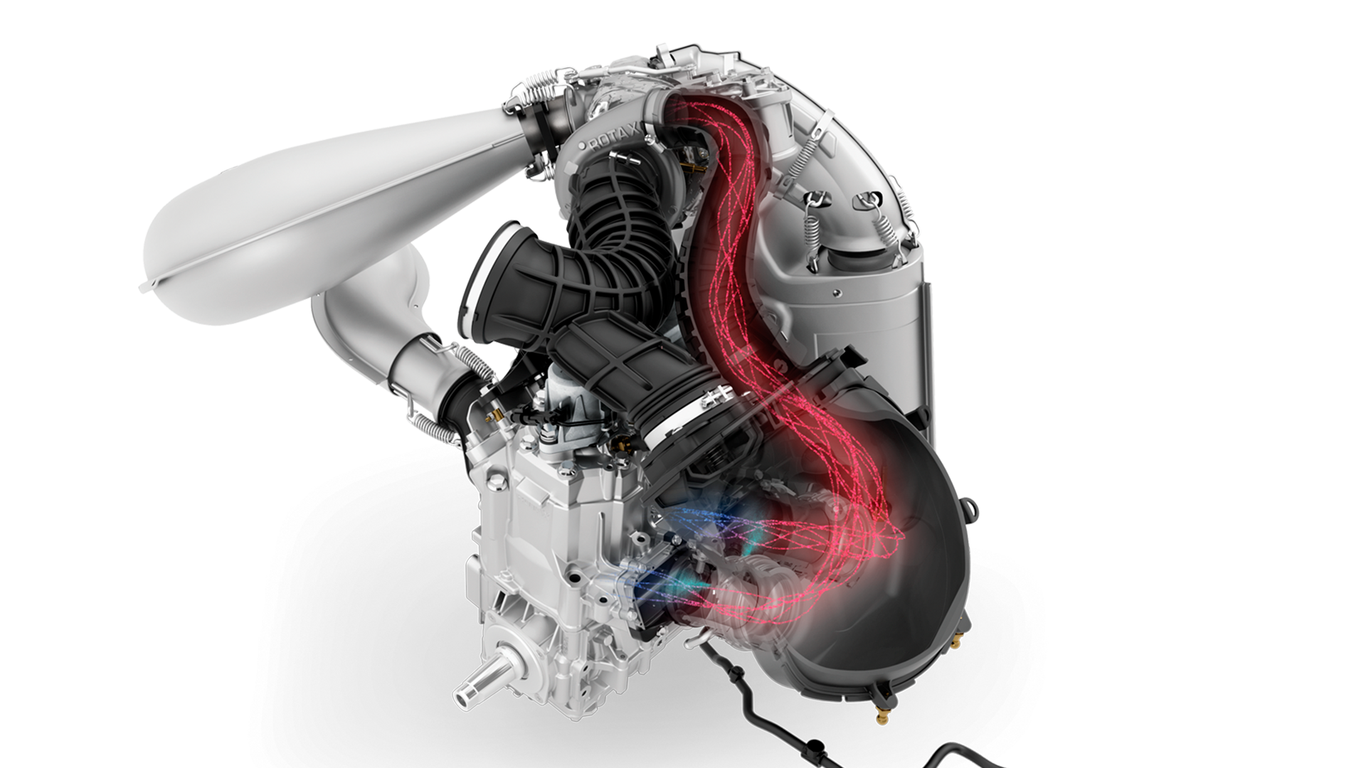 Rotax 850 E-TEC Turbo R –moottori vesiruiskutusjärjestelmällä