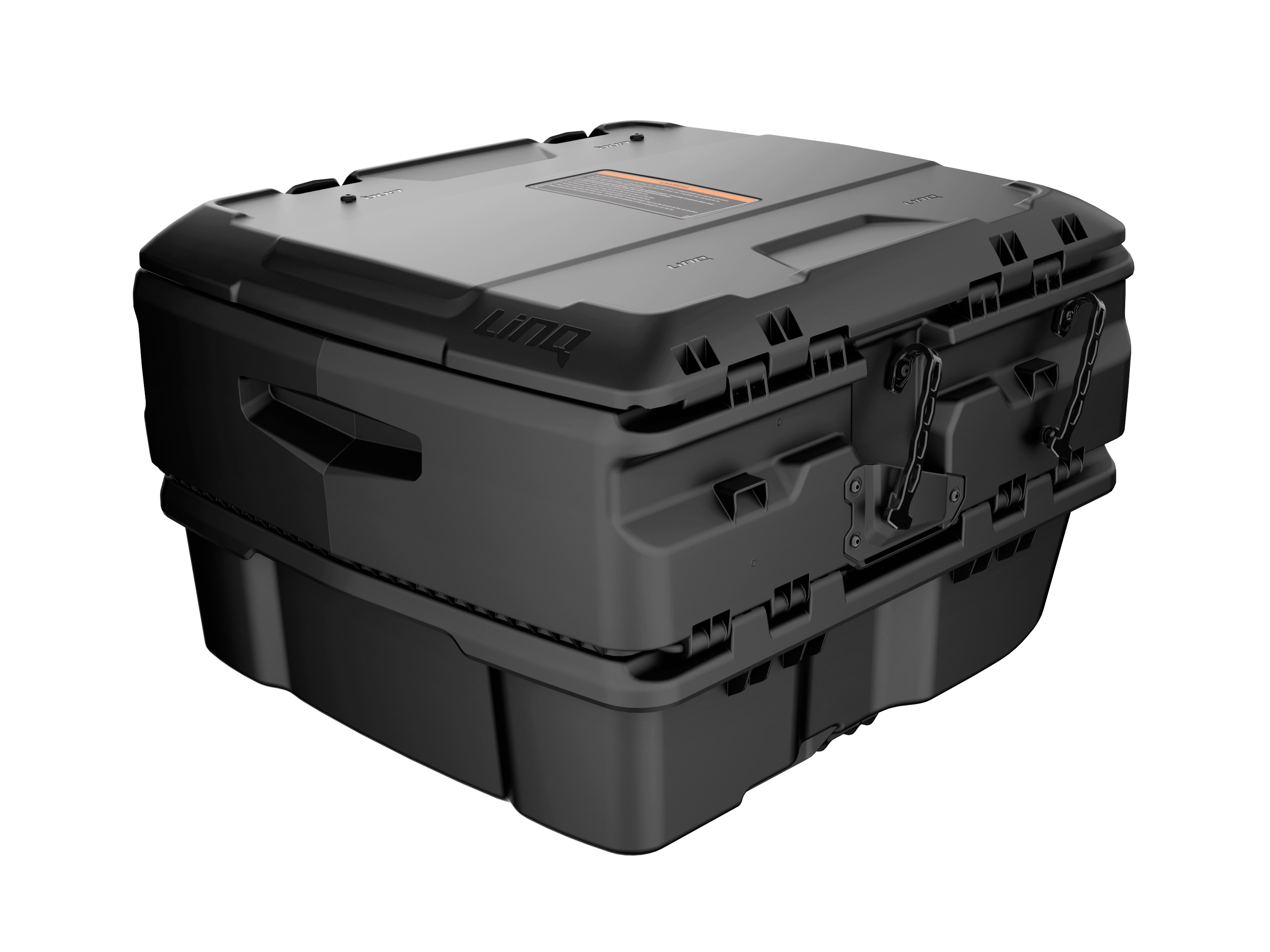 135-liter LinQ utility cargo box for Lynx snowmobiles.