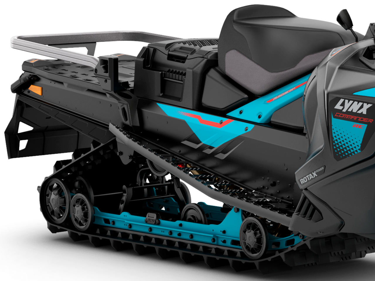 Rear part of 2026 Lynx Commander RE snowmobile