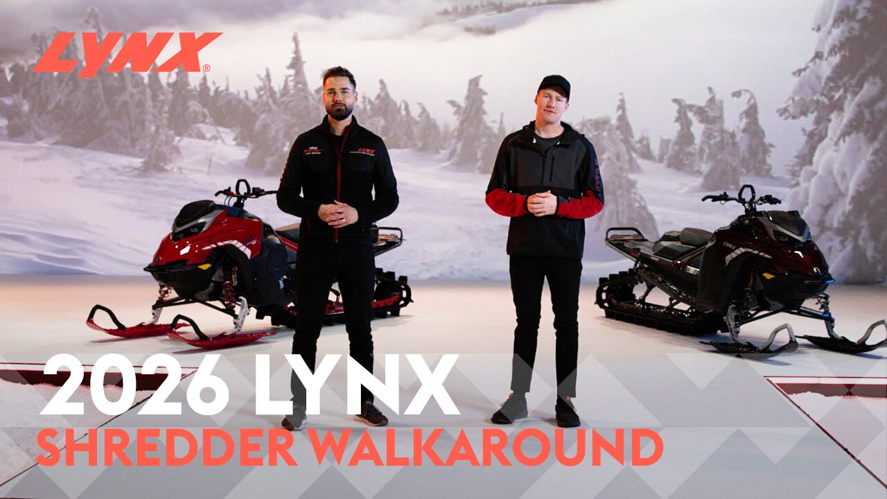 Discover the new 2026 Lynx Shredder snowmobile