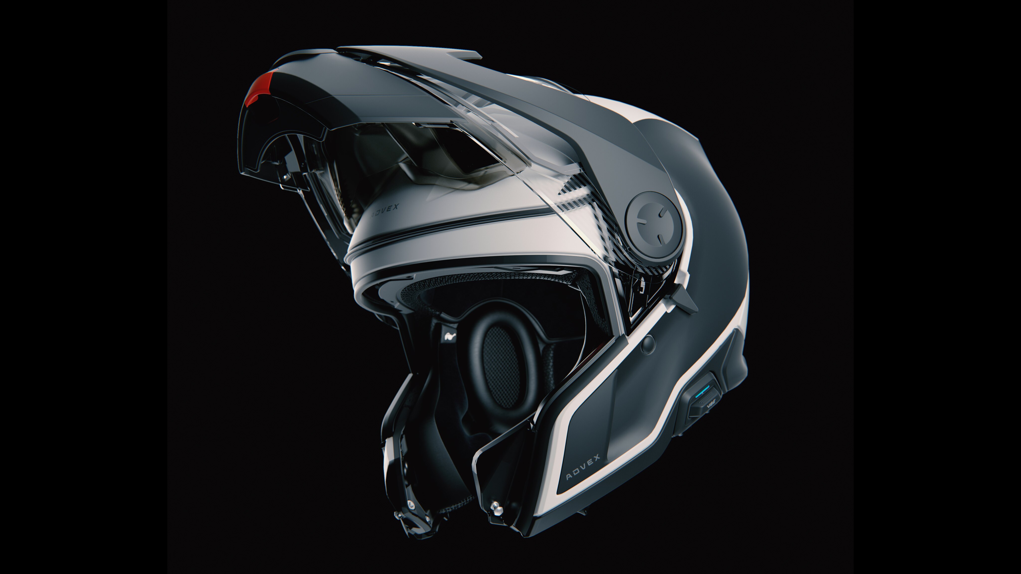 Advex-hjelm i jet-inspirert stil