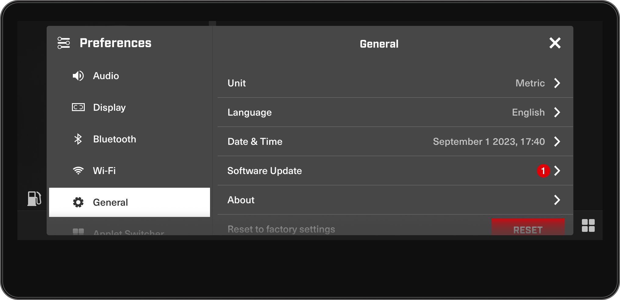 Manage your touchscreen display settings